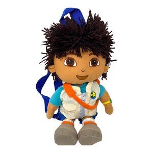 Go Diego Go Plush Backpack 2012 Viacom Nickelodeon Stuffed Animal Boy Spanish